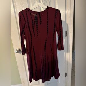 Fall dress, quarter arm length